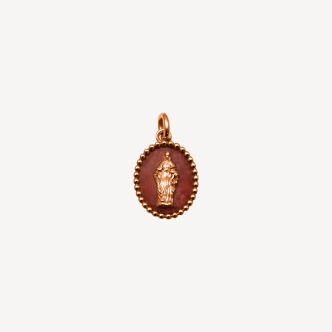 MEDAL VIRGIN MARY DARK PINK(SMALL)